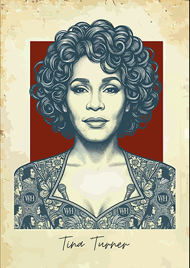 Whitney Houston Vintage Style Portrait