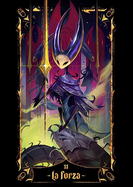 Hollow Knight Tarot Card La Forza