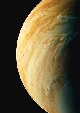 Planet Venus Clouds From Space