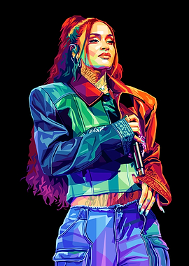 Kehlani Pop Art Portrait