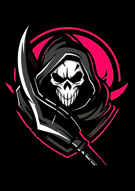 Grim Reaper Gaming Mascot Logo