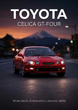 Toyota Celica GT-Four Poster