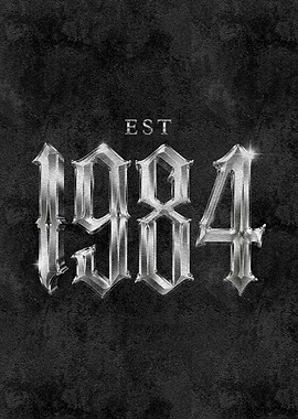EST. 1984 Poster – Vintage Birth Year Design