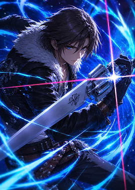 Squall Leonhart with Gunblade