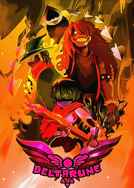 Deltarune Characters Poster Art