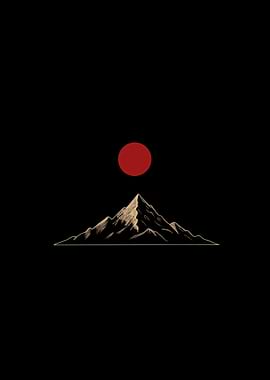 Mountain Red Sun