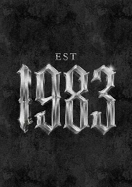 EST. 1983 Poster – Vintage Birth Year Design