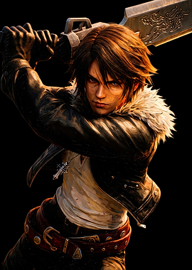 Squall Leonhart Final Fantasy VIII Portrait