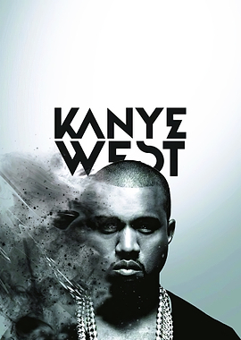 Kanye West Artistic Portrait Poster