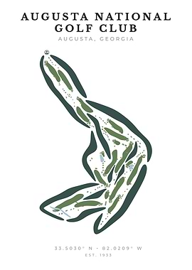 Augusta National Golf Club Course Map