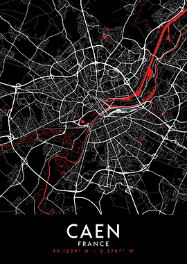 Caen Dark Map