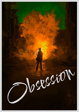 Obsession Fire Silhouette Digital Art
