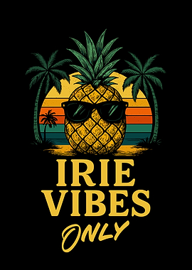 Irie Vibes Only Pineapple Graphic