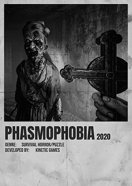 Phasmophobia Horror Game Poster