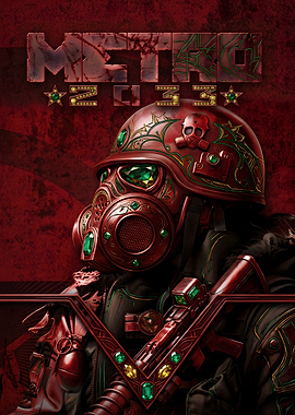 Metro 2033 Jeweled Gas Mask Poster
