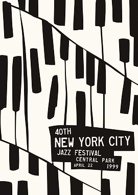 40th New York City Jazz Festival Poster