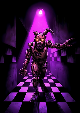 Springtrap in Purple Hallway