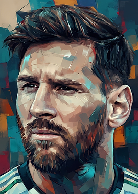 Lionel Messi Stylized Portrait