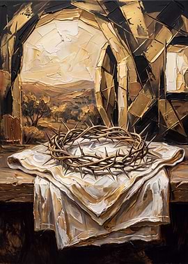 Crown of Thorns Oil Painting