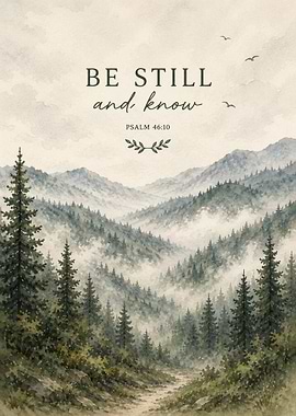 Be Still and Know Mountain Art