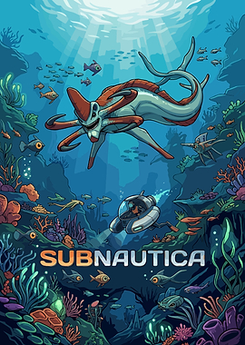 Subnautica Underwater Exploration Poster