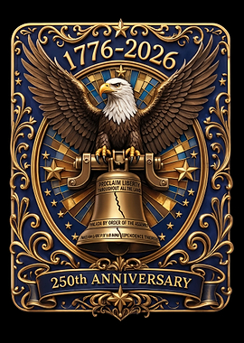 USA 250th Anniversary Commemorative Emblem
