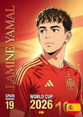 Lamine Yamal World Cup 2026 Poster