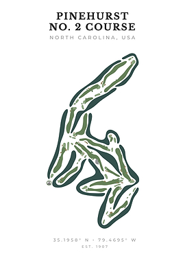 Pinehurst No. 2 Golf Course Map