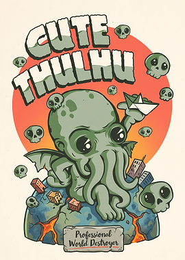 Cute Cthulhu Professional World Destroyer
