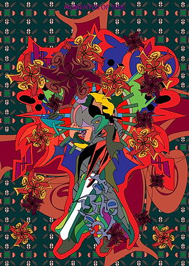 Abstract Momentos of Time Illustration