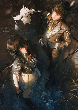 Anime Characters with Small Creature