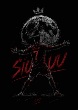 Cristiano Ronaldo Siuu Celebration Art