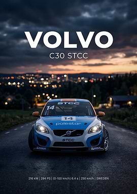 Volvo C30 STCC Polestar Racing Car