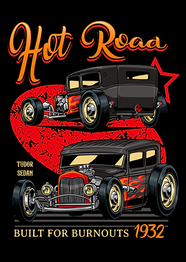 1932 Hot Rod Tudor Sedan Poster