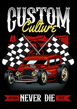 Custom Culture Hot Rod Poster