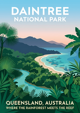 Daintree National Park Travel Poster