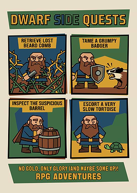 Dwarf Side Quests RPG Gaming Adventures