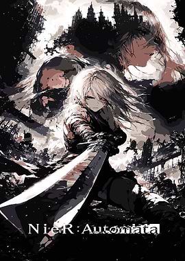 NieR: Automata A2 Battle Poster