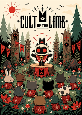 Cult of the Lamb Game Poster