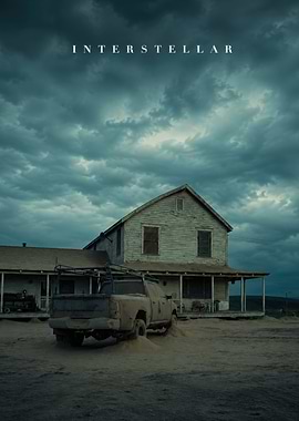 Interstellar Movie Poster Farmhouse