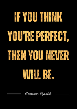 Cristiano Ronaldo Inspirational Quote Poster