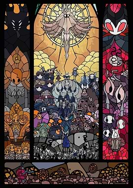 Hollow Knight Stained Glass Art