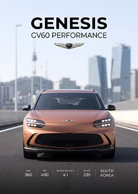Genesis GV60 Performance Car Advertisement