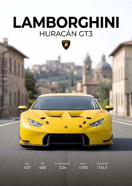 Lamborghini Huracán GT3 Poster