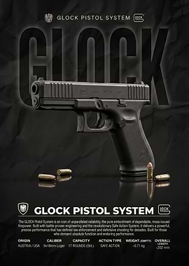 Glock 17 Pistol System Poster