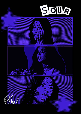Olivia Rodrigo SOUR Album Art Poster