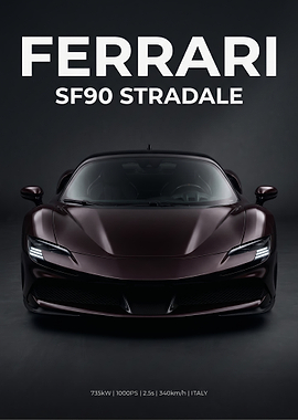 Ferrari SF90 Stradale Studio Portrait