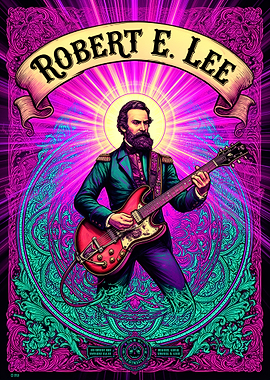 Robert E. Lee Rock Star Poster