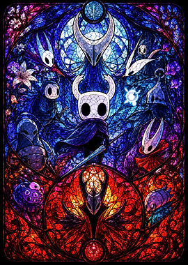 Hollow Knight Stained Glass Art