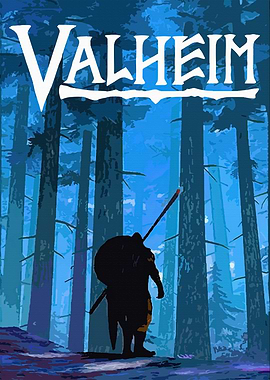Valheim Viking Forest Poster